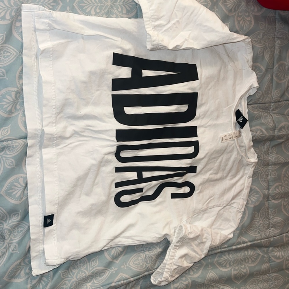 White adidas t-shirt